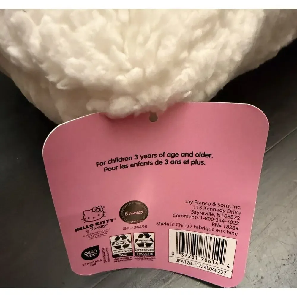 New! Hello Kitty Soft Pillow Pink Bow 🎀 & Heart 💙Sunglasses~17”x13.5”